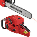 Motosega a scoppio Benzina 2 Tempi 52 cc Lama 50 cm Taglia Legna Rami EasyStart Rosso
