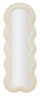 Specchio da Muro Teddy Crema 40x4x160 cm in MDF e Poliestere e Specchio Crema