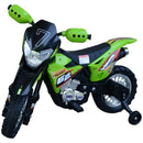 Moto Cross Elettrica per Bambini 6V ForceZ Verde 