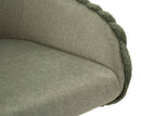 Sgabello Bar Alaska A Verde Set 2 Pz 52x46x111 cm in Compensato e Spugna e Ferro e Poliestere Verde      