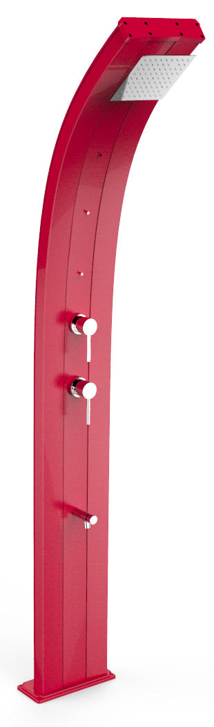 Doccia Solare da Giardino 40L Miscelatore Nebulizzatore e Lavapiedi Arkema Dada Cherry sconto