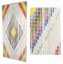 Tenda a Fili per Porta Antimosche 125x240 cm in Plastica Rombo Multicolor