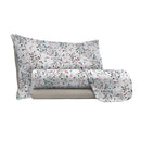 Set Lenzuola con Stampa Sopra Sotto e Federe Flor Varie Misure