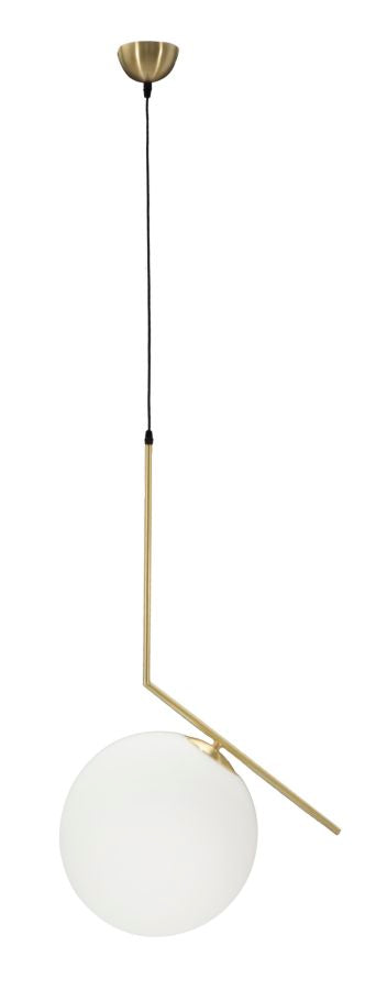 Lampadario Glamy 50x30x100 cm in Ferro e Vetro Bianco e Oro acquista