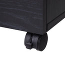 Cassettiera Portadocumenti da Ufficio 34x40x60,5 cm 3 Cassetti  Nera