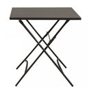 Tavolo Bristol 70x70x72 h cm in Acciaio Taupe Scuro