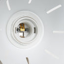 Plafoniera con 4 Faretti LED da Soffitto Orientabili in Metallo Cromato Bianco Ø13x16x72 cm 