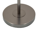 Lampada da Terra Bright One Ø42,5x163 cm in Vetro e Ferro e Tessuto Bianco e Grigio      