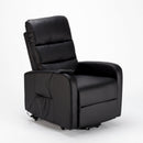 Poltrona Alzapersona Elettrica 1 Motore 71x76x116 cmin Similpelle Nero