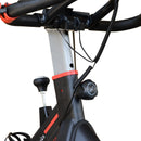 Cyclette Allenamento Aerobico da Casa Professionale in Acciaio Nero 