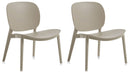 Set 2 Sedie 58x48,5x71 cm in Polipropilene Sabbia