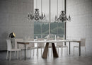 Consolle Allungabile 90-300x40x77 cm in Nobilitato Bianco