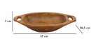 Svuotatasche Wan 37x26,5x7 cm in Teak Riciclato      