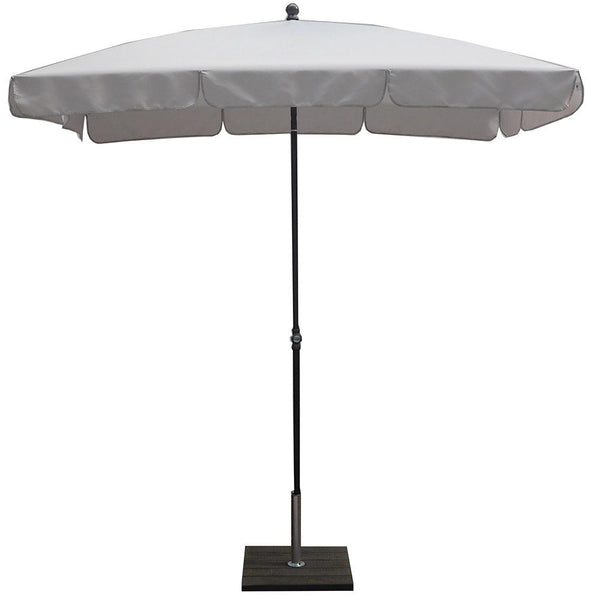 acquista Ombrellone da Giardino 210x130 cm Palo Ø27 mm in Acciaio Maffei Novara Grigio