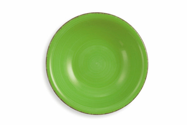 Set 6 Piatti Fondi Ø21,5 cm in Gres Villa d'Este Home Tivoli Verde Baita online