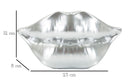 Vaso Mouth Lip Silver 23x8x12 cm in Resina Argento      