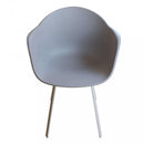 Poltrona Maui 63x55x79 h cm in Plastica Taupe