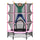Trampolino Elastico per Bambini da 3 Anni Ø140 cm con Rete di Protezione Rosa e Nero