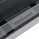 Camino a Bioetanolo da Parete 136x54 cm Inox e Nero 