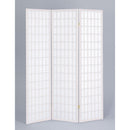 Separè Divisorio in Legno Massello 130,5x178cm Fumer Asia Bianco