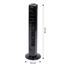 Ventilatore a Torre da Pavimento H81 cm 45W Kooper ArticFresh Nero