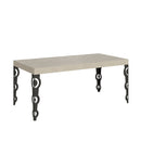 Tavolo Allungabile 200-460x90x77 cm Karamay Premium Cashmere Telaio Antracite 