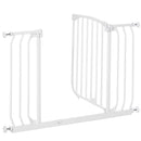 Cancelletto Bambini Barriera di Protezione 96x72,5 cm in Metallo Bianco