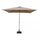 Ombrellone da Giardino Nice 2x2 m in Alluminio Tortora