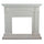 Cornice da Pavimento per Inserto Camino Elettrico 113,7x102,2x28,2 cm in MDF Sined Cetona Bianco