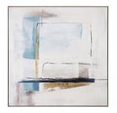 Dipinto Olio con Cornice Crown P2379-4 82.5x82.5 cm in Stampa su Tela Seconda Scelta
