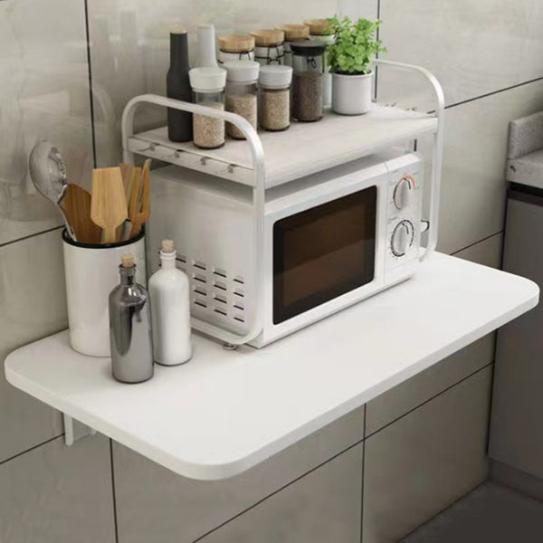 prezzo Tavolo Salvaspazio da Muro a Ribalta 80x60 cm in MDF Bianco