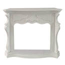 Cornice per Camino 123x39x100 cm Parigi Rivestimento in Legno Bianco   
