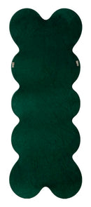 Specchio da Muro Monica Verde 58x4x160 cm in MDF e Poliestere e Specchio Verde      