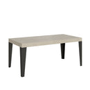  Tavolo Allungabile 180-284x90x77 cm Flame Cashmere Telaio Antracite