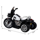 Moto Elettrica Polizia per Bambini 6V Police Nera 