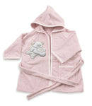 Accappatoio per Neonati 0-6 Mesi 50x30x2 cm in Spugna di Cotone Sweet Rosa