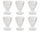 Set 6 Calici Ø9x13 cm in Vetro Villa d'Este Home Tivoli Imperial Trasparenti