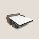 Divano Letto 2 Posti 156x102x97 cm in Tessuto Marrone