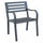 Poltrona Chloe 60x56x85 h cm in Acciaio Antracite