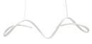 Lampadario LED Uter Bianco 80x20x120 cm in Alluminio e Ferro e PVC Bianco      