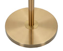 Lampada da Terra Whity Ø41x160 cm in Ferro e Tessuto Oro e Bianco      