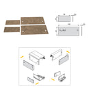 Binario per Porte Scorrevoli per Armadio 230 cm Spessore 20 mm Chiusura Soft con Kit di Accessori Emuca Anodizzato opaco