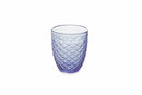 Set 6 Bicchieri Ø8,5x10 cm in Vetro Villa d'Este Home Tivoli Spiga Viola