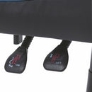 Sedia da Gaming 61x56x123 cm in Similpelle Nera e Blu