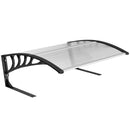 Pensilina da Esterno per Tagliaerba 100x81x43 cm Impermeabile e UV 30+ in Alluminio Bianco      
