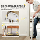 Cancellino per Cani Regolabile per Cani Piccoli Estensibile e Retrattile 0-144 cm Bianco   