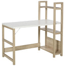 Scrivania con Libreria da Ufficio 120x67x120,5 cm in Legno Rovere