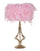 Lampada da Tavolo Tarty Rosa Ø25x54 cm in Ferro e Plastica Rosa e Bianco