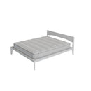 Topper Trapuntato Imbottito con Elastici in Microfibra Bianco Varie Misure