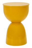 Tavolinetto Yao Senape Ø31x46 cm in Metallo Senape      